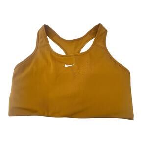 Nike Size XL New with SAMPLE tag Sports Bra Gold Golden Mustard Interior Pocket